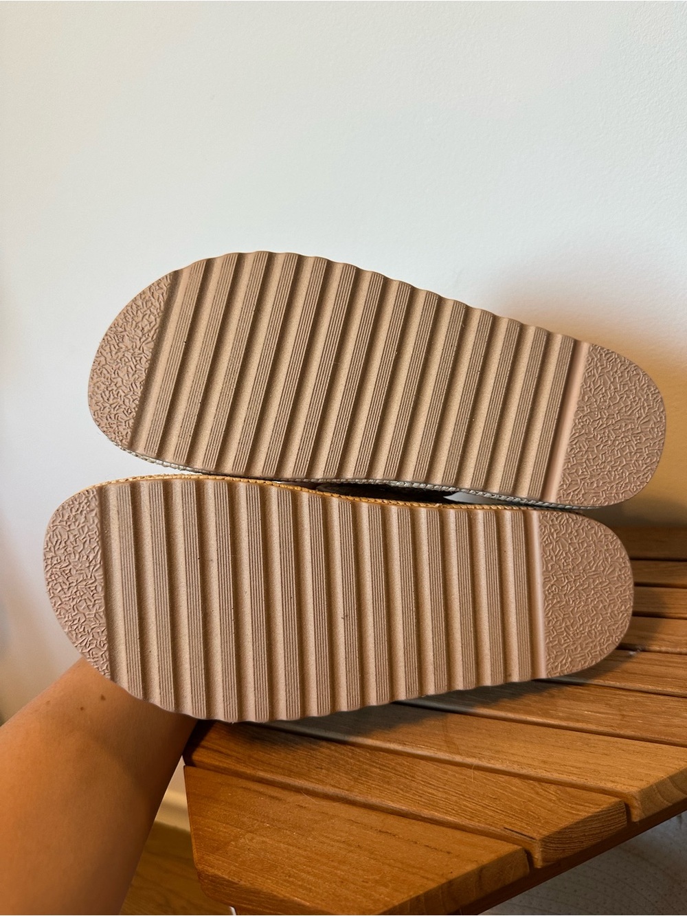 Steve Madden BIGMONA Raffia Platform Sandals Natural - Picture 6 of 7